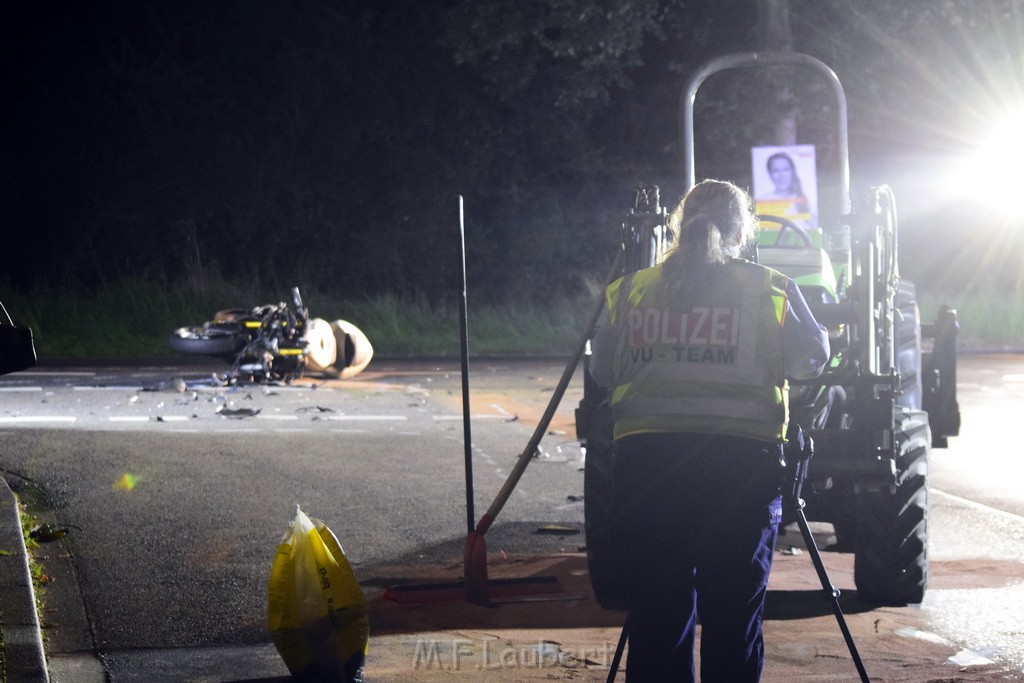 VU Krad Klein Traktor Koeln Hahnwald Bonner Landstr Unter den Birken P043.JPG - Miklos Laubert